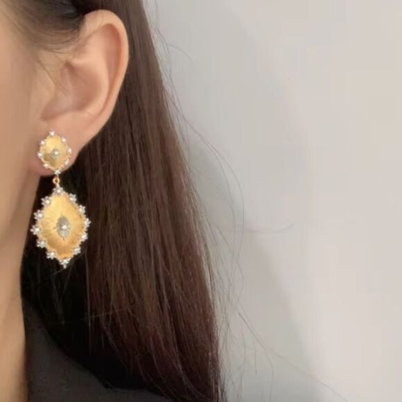 Vintage style drop earrings N304 - Picture 1 of 4